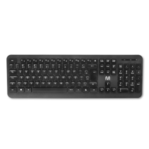 TECLADO SEM FIO CÔNCAVO CONEXÃO 2.4GHZ USB 13 TECLAS MULTIMÍDIA PRETO - TC297