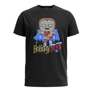 POP! TEES CAMISETA - MARVEL HOLIDAY - GB IRON MAN - TAM. PP