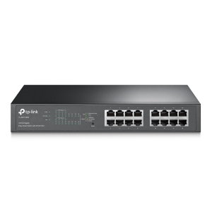 SWITCH GIGABIT EASY SMART 10/100/1000 C/ 16 PORTAS (SENDO 8 POE) TL-SG1016PE SMB - 1