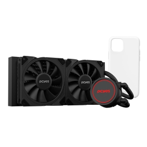 WATER COOLER SANGUE FRIO 3 BLACK VULCAN 240MM - TDP 250W - WCSF3240BR + CAPINHA IPHONE SORTIDA