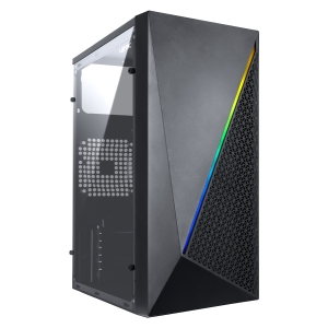 GABINETE GAMER VINIK MURK PRETO LATERAL ACRILICO - GGMACBK