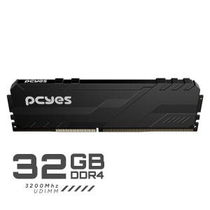 MEMORIA GAMER PCYES UDIMM 32GB DDR4 3200MHZ BLACK - PM323200D4B