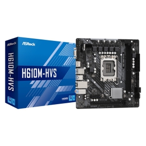 PLACA MÃE ASROCK LGA1700 H610M-HVS 2XDDR4 3200 DIMM 64GB, 2XUSB 3.2, 4XUSB 2.0, 4XSATA, HDMI, VGA