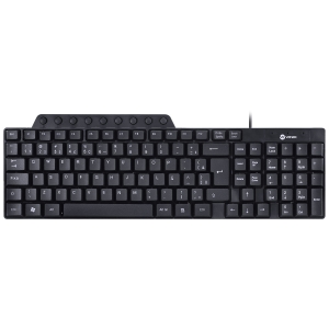 TECLADO USB MULTIMIDIA DYNAMIC 115 TECLAS ABNT2 RESISTENTE À ÁGUA 1.8M PRETO - DT115