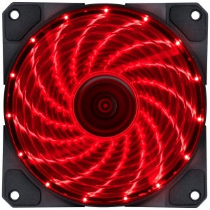 FAN/COOLER GAMER V.LUMI 15 PONTOS DE LED 120X120 VERMELHO - VLUMI15R