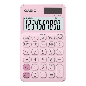 CALCULADORA DE BOLSO 10 DIGITOS ROSA - SL-310UC-PK - 1