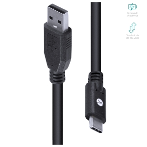 CABO USB TIPO C X USB A MACHO 2.0 1.8M C20UAM-2