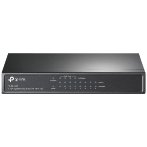 SWITCH GIGABIT 10/100/1000 8 PORTAS C/ 4 PORTAS POE+ TL-SG1008P SMB - 1