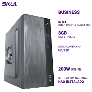 COMPUTADOR B500 QUAD CORE I5 3470 3.20GHZ MEM 8GB DDR3 SEM HD/SSD FONTE 200W