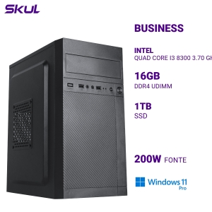 COMPUTADOR B300 QUAD CORE I3 8300 3.70 GHZ MEM 16GB DDR4 SSD 1TB FONTE 200W WINDOWS 11 PRO