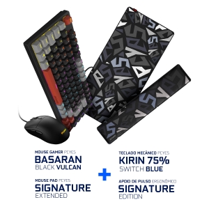 KIT PROMOCIONAL SETUP GAMER PCYES SIGNATURE BLACK